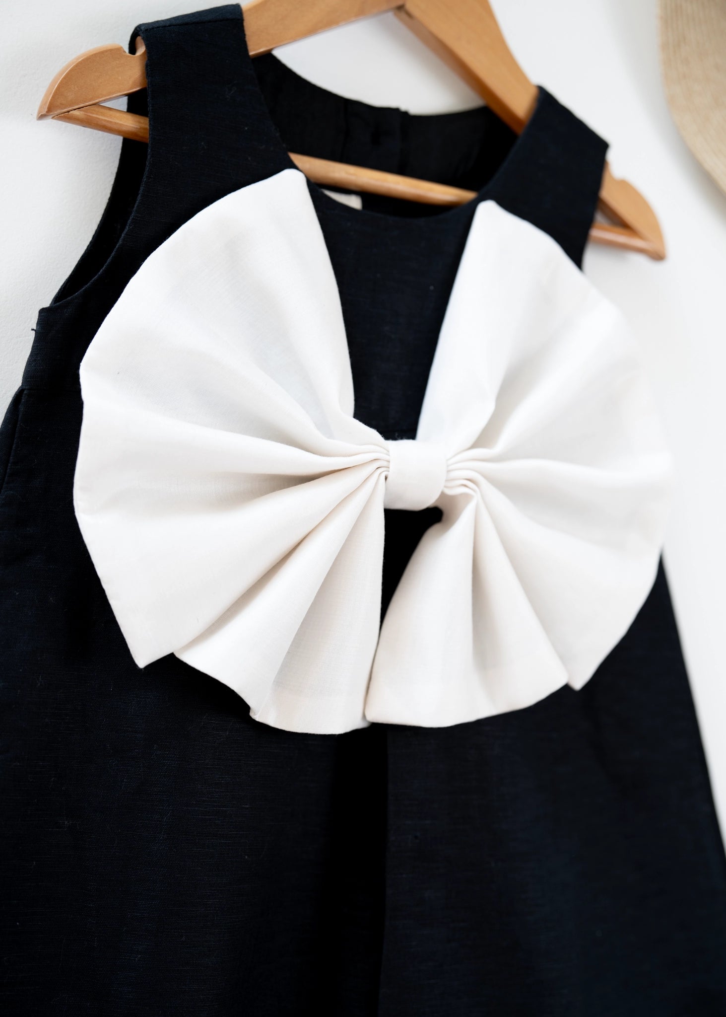 Little Black Big Bow Dress For Girls | Cotton 4 - 5 Yrs Little Black Big Bow Dress For Girls | Cotton 4 - 5 Yrs