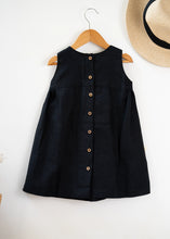 Load image into Gallery viewer, Little Black Big Bow Dress For Girls | Cotton
