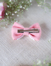 Load image into Gallery viewer, Pink Lace Mini Bow for Infants | Hair Clip | Headband
