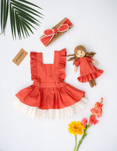 Load image into Gallery viewer, Gift Hamper For Girls| Peach Princess Dress &amp; Doll Hamper
