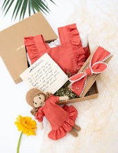 Load image into Gallery viewer, Gift Hamper For Girls| Peach Princess Dress &amp; Doll Hamper
