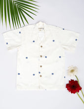 Load image into Gallery viewer, Handwoven Cotton Shirt for Kids | Classic Collar | Jamdani Weave
