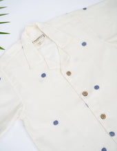 Load image into Gallery viewer, Handwoven Cotton Shirt for Kids | Classic Collar | Jamdani Weave
