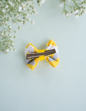 Load image into Gallery viewer, Mini Bow for Infants Yellow | Hair Clip | Headband
