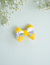 Load image into Gallery viewer, Mini Bow for Infants Yellow | Hair Clip | Headband
