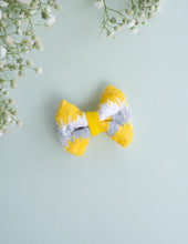 Load image into Gallery viewer, Mini Bow for Infants Yellow | Hair Clip | Headband
