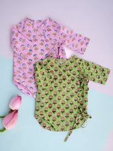 Load image into Gallery viewer, Nature&#39;s Hug Newborn Wrap Romper | Baby Jabla Romper Set
