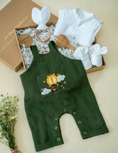 Load image into Gallery viewer, Forest Green Organic Newborn Gift Set | Little Cloud Rider
