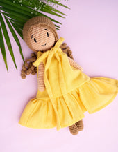 Load image into Gallery viewer, Marigold Melody Cotton Crochet Doll | Soft Toy for Kids
