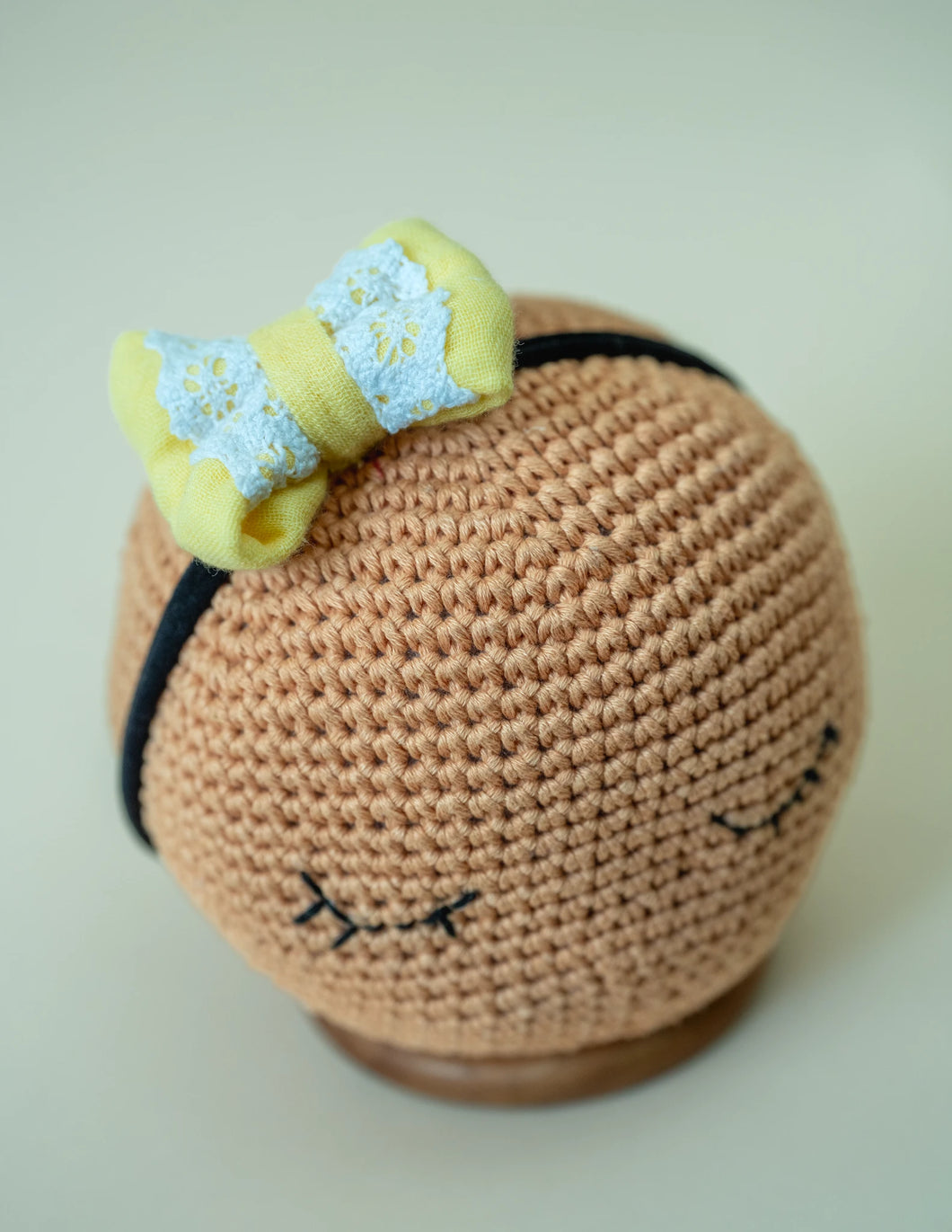 Newborn Mini Bow | Hair Clips | Headband | Mellow Yellow