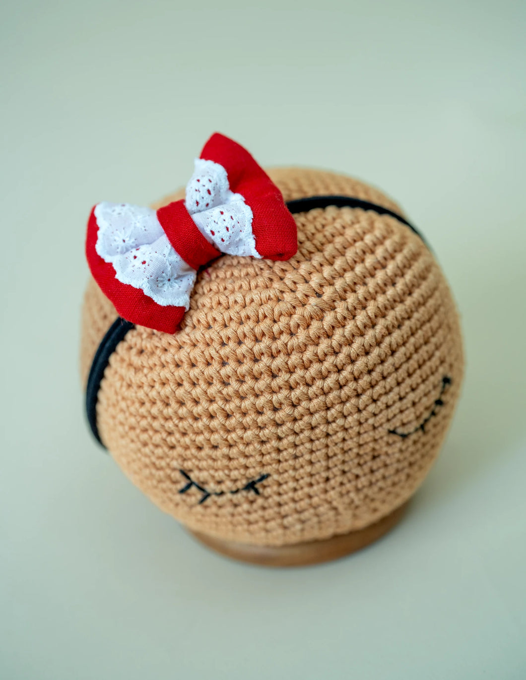 Newborn Mini Bow | Hair Clips | Headband | Red Heart