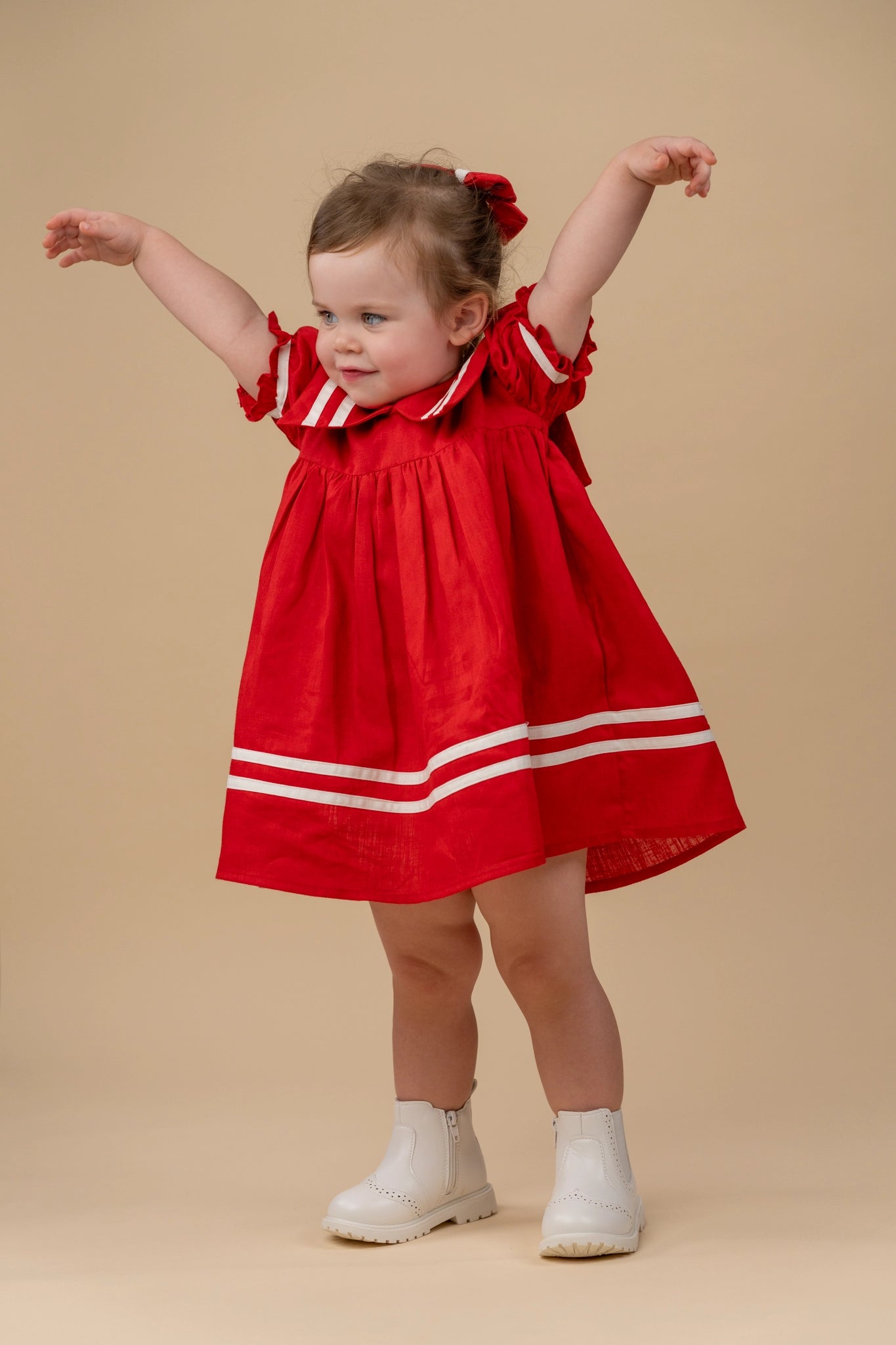 white christmas dresses Always And Forever Red Cotton Dress – Shop the Mint main image 1