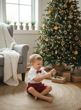 गैलरी व्यूवर में इमेज लोड करें, Boys Cotton Tuck Co-Ord Set Red
