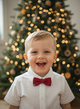 गैलरी व्यूवर में इमेज लोड करें, Boys Cotton Tuck Co-Ord Set Red
