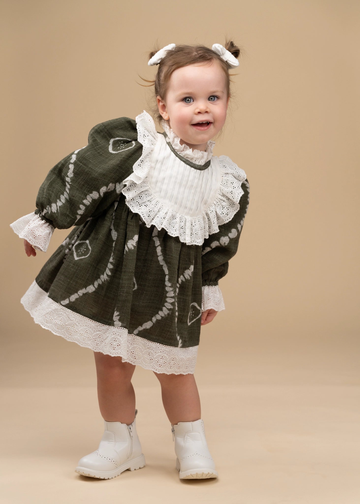 Green Victorian Dress| Winter Partywear | Cotton PureCloth.Co Green Victorian Dress| Winter Partywear | Cotton PureCloth.Co