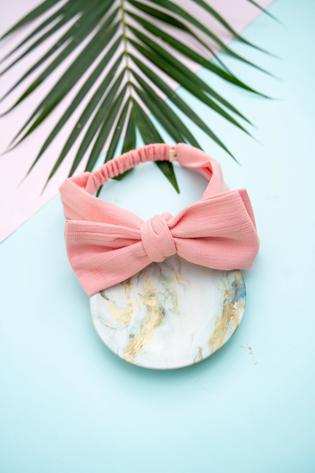 Big Bow-Tie Headband For Babies/Kids | Pink | Cotton