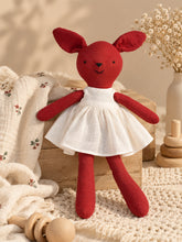 Load image into Gallery viewer, Cherry Red Bunny Handmade Fabric Doll | Soft Toy
