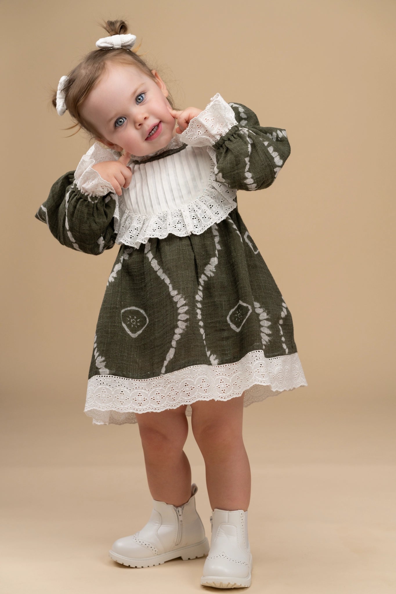 Green Victorian Dress| Winter Partywear | Cotton PureCloth.Co Green Victorian Dress| Winter Partywear | Cotton PureCloth.Co